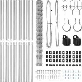 vidaXL Στύλος Περιφράξεων Γαλβανισμένο 25 x 1,6 μ Ατσάλι