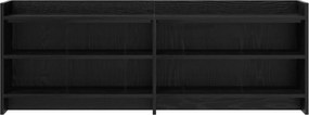 vidaXL Ντουλάπι TV 135 x 33 x 47 εκ. Μαύρη Δρυς Επεξεργασμένο Ξύλο