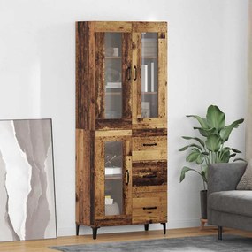 Highboard Παλιό Ξύλο 69,5 x 34 x 180 εκ. Επεξεργασμένο ξύλο