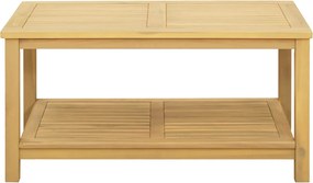 vidaXL Τραπεζάκι Πλευράς Φυσικό Λάδι 90 x 50 x 45 cm