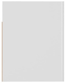 Ντουλάπι Κρεμαστό Γυαλιστερό Λευκό 60x31x40 εκ. από Επεξ. Ξύλο - Λευκό