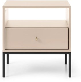 Lh-homefurniture Κομοδίνο Mono μπεζ 54x56x39cm P_Mono_11_Bz_b