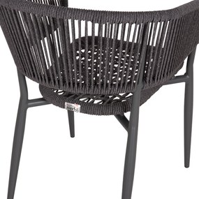 ΠΟΛΥΘΡΟΝΑ ΑΛΟΥΜΙΝΙΟΥ EULO HM5783.21 ΓΚΡΙ-ΤWISTED RATTAN ΓΚΡΙ 57x63x77Υεκ.