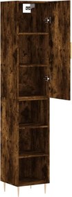 vidaXL Ντουλάπι Καπνιστή δρυς 34,5x34x180 εκ. από Επεξεργασμένο Ξύλο