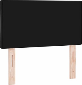 vidaXL LED κεφαλάρι Μαύρο 80 cm Βελούδο