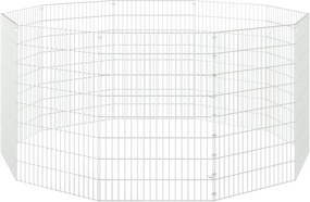 vidaXL Περίφραξη Ζώων Ελεύθερης Βοσκής 10 Πάνελ 54x80 εκ. Γαλβ. Σίδερο