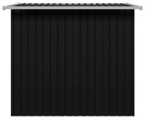 vidaXL Αποθήκη Κήπου Ανθρακί Ατσάλινη