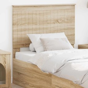 vidaXL Κεφαλάρι με κεφαλάρι Δρύς Sonoma 90 cm Επεξεργασμένο ξύλο