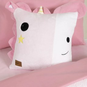 Μαξιλαροθήκη Διακοσμητική Παιδική Unicora Pink Nima 45X45 Πολυέστερ