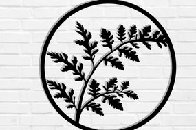 Σετ των 2 Intra απο ξύλο plywood 3mm-4mm πάχος Branch Metal Wall Art, Branch Δίασταση 40x40 cm INTRAFABR-119072789