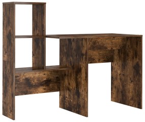 vidaXL Γραφείο Καπνιστή δρυς 131.5 x 50 x 106.5 εκ. Επεξεργασμένο ξύλο
