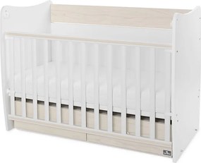 BED MATRIX NEW 60/120 WHITE/LIGHT OAK-2BOX
