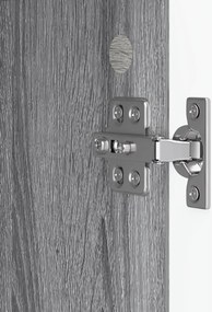 vidaXL Πλαϊνό γραφείο Γκρι Sonoma 89 x 34,5 x 80 εκ Επεξεργασμένο Ξύλο