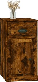 vidaXL Ντουλάπι με Συρτάρι Καπνιστή Δρυς 40x50x75 εκ. Επεξεργ. Ξύλο