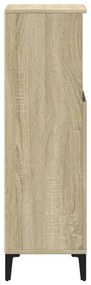 vidaXL Ντουλάπι Μπάνιου Sonoma Δρυς 30x30x100 εκ. Επεξεργασμένο Ξύλο