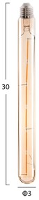 Λαμπτήρας Led Filament 6w E27 3000k Χρυσό Dimmable