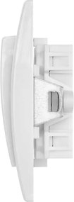 TESLA STROPKOV διακόπτης τοίχου A0260, μονός, 1-way, λευκός