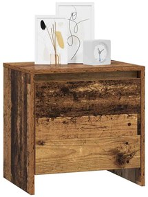 vidaXL Κομοδίνο Παλιό ξύλο 45 x 34 x 44,5 εκ Επεξεργασμένο ξύλο