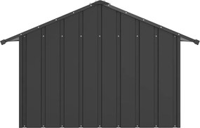 vidaXL Σπιτάκι σκύλου με οροφή 83x130x85 cm Γαλβανισμένος χάλυβας