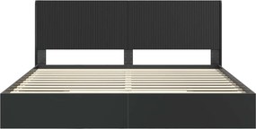 vidaXL Καλάθι με αποθήκη και κεφαλάρι Μαύρο 200 x 200 cm