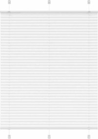 vidaXL Πλισέ περσίδα Λευκό 110x150 cm Πλάτος υφάσματος 109,4 cm