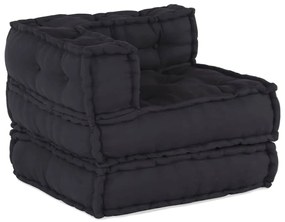vidaXL Modular Pouffes - Σετ 2 σε Υφασμάτινη Ανθρακί