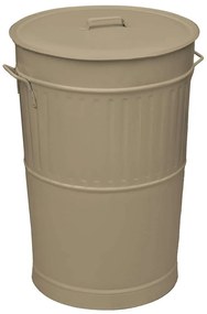 Κάδος Απορριμμάτων Retro 4868-103 Φ48x68cm 100lt Beige Ατσάλι