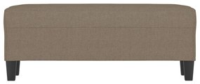 vidaXL Πάγκος Taupe 100x35x41 εκ. Υφασμάτινος