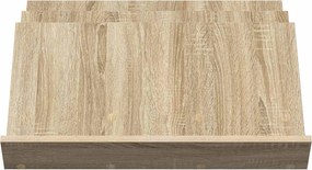 vidaXL Ράφι Περιοδικών με ράφι Δρύς Sonoma 65 x 53 x 28,5 εκ