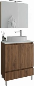 Drop Delta 75 Top Baroque Oak 76x46 - Πάγκος με Νιπτήρα &amp; Κρυφοντουλαπο