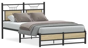 Πλαίσιο Κρεβατιού Χωρ. Στρώμα Sonoma Δρυς 120x200εκ. Επ. Ξύλο