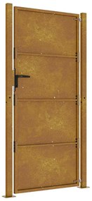 vidaXL Πόρτα Κήπου 100x200 εκ. από Ατσάλι Corten