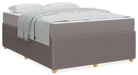 vidaXL Σκελετός Κρεβατιού Άλλο Taupe 140 x 200 cm ύφασμα