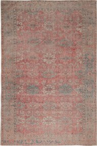 Χαλί Plumeria 5824-00 Red-Turkuaz Βιοκαρπέτ 120X180cm