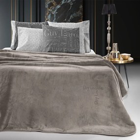 Κουβέρτα Βελουτέ Logo Vison Guy Laroche Υπέρδιπλo 220x240cm Πολυέστερ