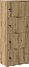 vidaXL Βιβλιοθήκη Αρτισιανή Δρυς 40x24x102 εκ. Επεξ. Ξύλο