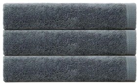 Πετσέτα 02.108.10 Grey Cryspo Trio Σετ Πετσέτες 100% Cotton