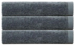 Πετσέτα 02.108.10 Grey Cryspo Trio Towels Set 100% Βαμβάκι