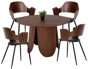 ΣΕΤ ΤΡΑΠΕΖΑΡΙΑ ΕΣΩΤ. ΧΩΡΟΥ 5ΤΜΧ HM11962 ΤΡΑΠΕΖΙ DENTY & 4 ΚΑΡΕΚΛΕΣ VELP