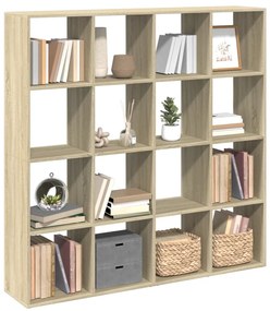 vidaXL Βιβλιοθήκη Sonoma Δρυς 137,5x29x137,5εκ. Επεξεργασμένο Ξύλο