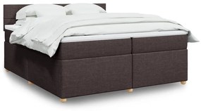 ΚΡΕΒΑΤΙ BOXSPRING ΜΕ ΣΤΡΩΜΑ ΣΚΟΥΡΟ ΚΑΦΕ 200X200 ΕΚ. ΥΦΑΣΜΑΤΙΝΟ 3286790