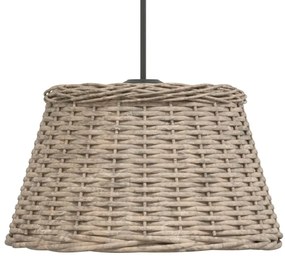 vidaXL Καπέλο Φωτιστικού Οροφής Καφέ Ø50x30 εκ. από Wicker