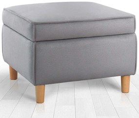 Σκαμπό Με Αποθηκευτικό Χώρο Roscen 209FLF1417 63x63x43cm Grey