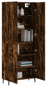 vidaXL Ντουλάπι Καπνιστή Δρυς 69,5x34x180 εκ. από Επεξεργασμένο Ξύλο