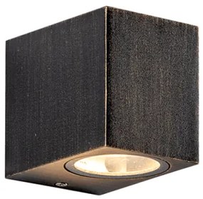Απλίκα Φωτιστικό Τοίχου LED GU10 3W IP65 Τετράγωνο ACA-SL8110GU10R-Σκουριασμένο SL8110GU10R