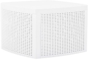 vidaXL Βοηθητικό Τραπέζι Λευκό 54 x 54 x 36,5 εκ. Πλαστικό
