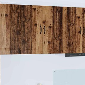 vidaXL Κρεμαστό ντουλάπι κουζίνας με ράφι Παλιό Ξύλο 80 x 31 x 80 εκ.