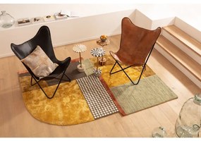 Πολυθρόνα California Δερμάτινη Καφέ 70x75x93 εκ. - Καφέ
