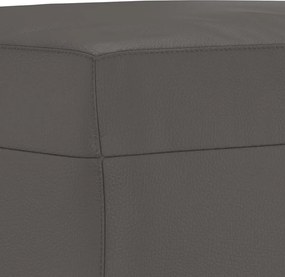 vidaXL Πάγκος Γκρι 70 x 35 x 41 εκ. από Συνθετικό Δέρμα