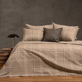 Σεντόνια Odin (Σετ 4τμχ) Beige Melinen King Size 260x270cm Cotton-Polyester